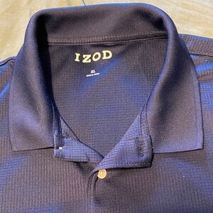 Izod Men's Navy Short-Sleeve Polo